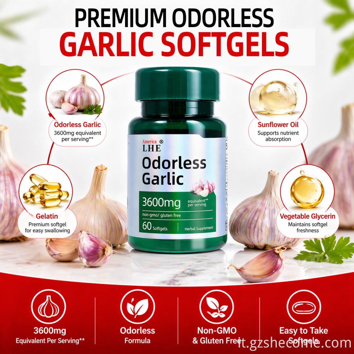 Odorless Garlic Softgels 8